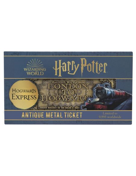 Ticket Hogwarts Express Dorado - Edición Limitada - Harry Potter