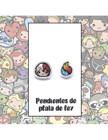 Pendientes Plata - Niño Héroe Hielo y Fuego - Joyería Artesanal