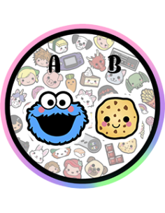 Llavero Artesanal - Monstruito come Galletas