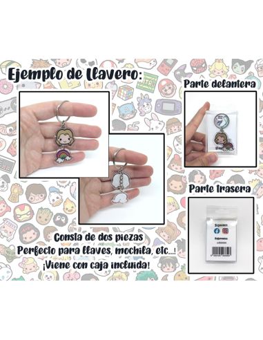 Llavero Artesanal - Chico listo y Diario de Muerte