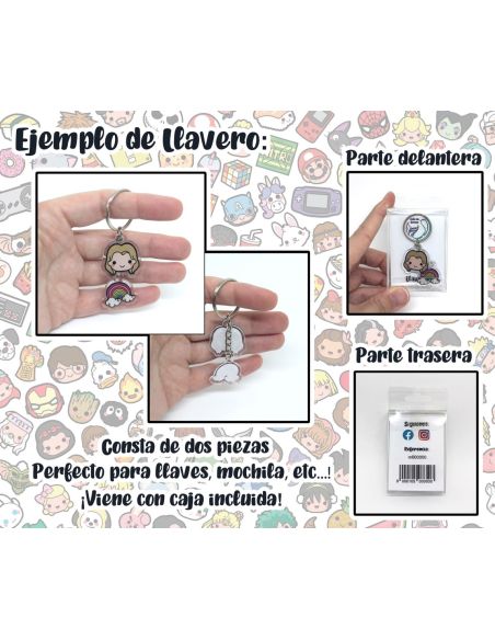 Llavero Artesanal - Cazarrecompensas y El Niño