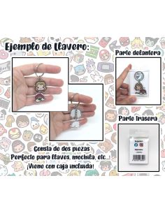 Llavero Artesanal - Rey Jugador Voleibol Kawaii 2