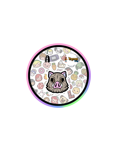 Colgante Plata - Niño Jabalí Cazador Demoniaco Kawaii - Joyería Artesanal