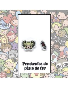 Pendientes Plata - Villana Kawaii - Joyería Artesanal