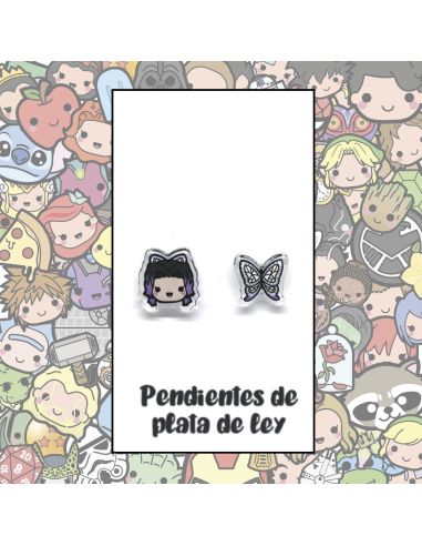 Pendientes Plata - Caza Demonios de los Insectos - Joyería Artesanal