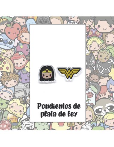 Pendientes Plata - Super Woman - Joyería Artesanal