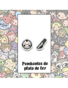 Pendientes Plata - Viernes 13 - Joyería Artesanal