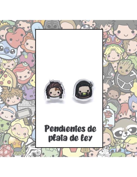 Pendientes Plata - Hermanos molones Caza Demonios - Joyería Artesanal