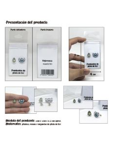 Pendientes Plata - Niño Jabalí Cazador Demoniaco Kawaii - Joyería Artesanal 2