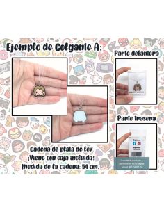Colgante Plata - Niño Jabalí Cazador Demoniaco Kawaii - Joyería Artesanal 2