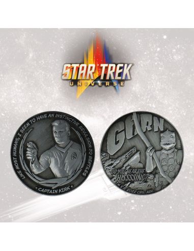 Moneda Capitán Kirk y Gorn - Edición Limitada Star Trek