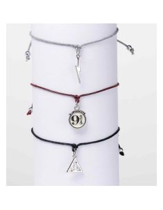 Set Pulseras Harry Potter: Las Reliquias de la Muerte, Rayo y Andén 9 3/4 2