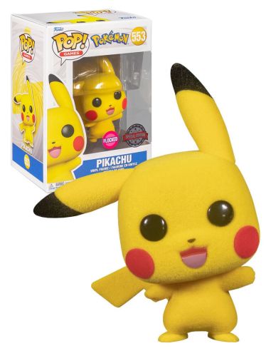 Funko Pop! Pikachu 553 (Flocked) - Pokémon