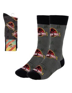Calcetines Jurassic Park logo
