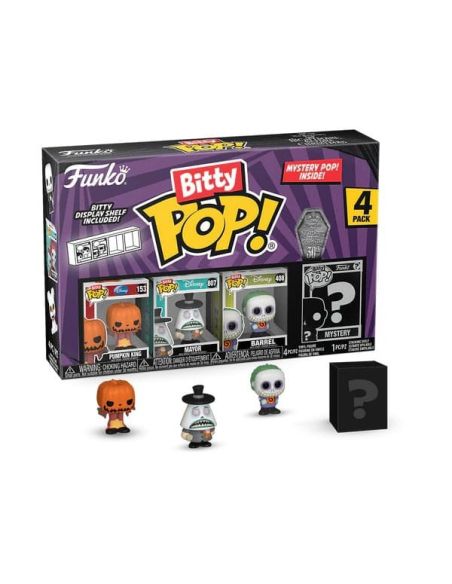 Pack de 4 Figuras Bitty POP! Pesadilla antes de Navidad Jack