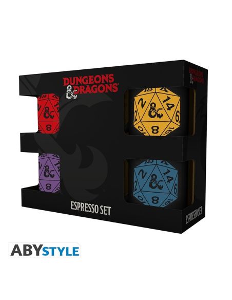 Pack Tazas Expreso Dungeons & Dragons D20