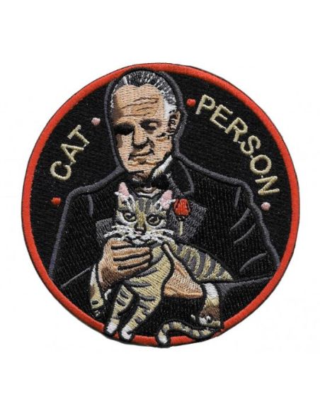 Parche Adhesivo Cat person