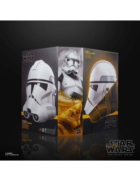 Réplica Casco Electrónico Phase II Clone Trooper - Star Wars: The Clone Wars - Black Series