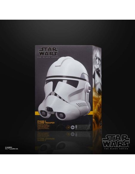 Réplica Casco Electrónico Phase II Clone Trooper - Star Wars: The Clone Wars - Black Series