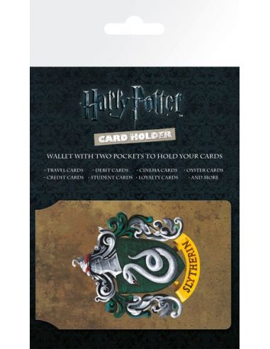 Porta Tarjetas escudo Slytherin - Harry Potter