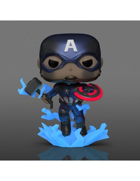 FUNKO POP! Capitán América 1198 Edición Especial Glows in the Dark - Marvel