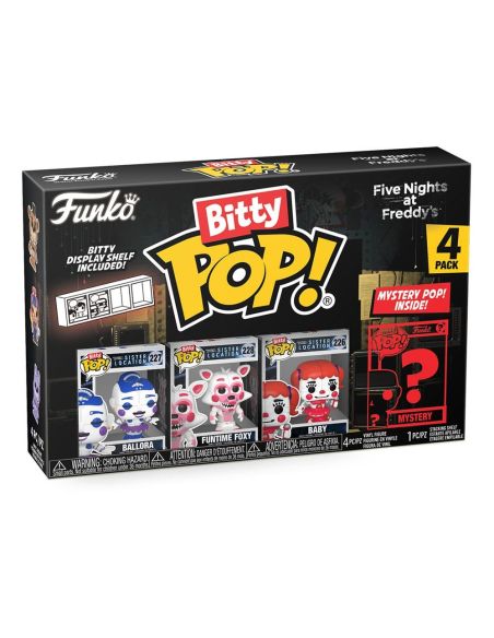 Pack de 4 Figuras Bitty POP! Five Nights at Freddy's Ballora