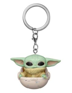 Llavero Pocket Pop Grogu! The Child en Hover Pram - Star Wars: The Mandalorian - 4 cm