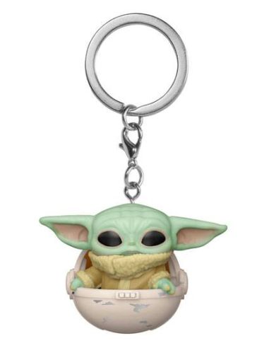 Llavero Pocket Pop Grogu! The Child en Hover Pram - Star Wars: The Mandalorian - 4 cm