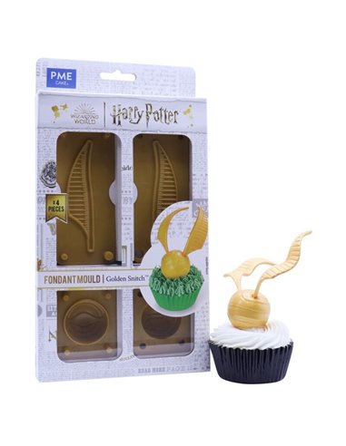 Molde de fondant y galletas Snitch Dorada