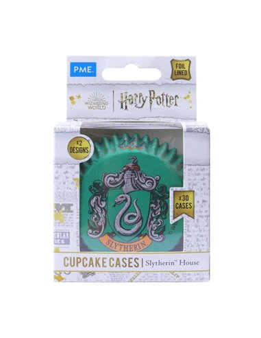 Pack 30 cápsulas de papel Escudo de Slytherin 3 x 5,2 cm