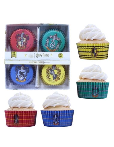 Pack 60 cápsulas de papel Casas Hogwarts 3 x 5,2 cm