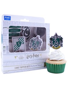 Set decoración cupcakes (15) Slytherin