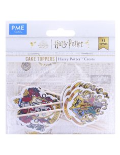 Set decoración cupcakes (6) Harry Potter Crests