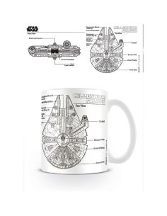 Taza plano Halcón Milenario - Taza Star Wars