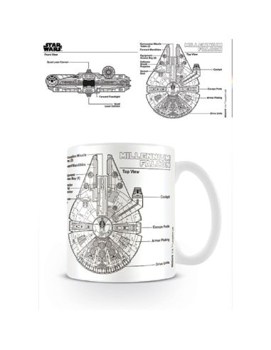 Taza plano Halcón Milenario - Taza Star Wars