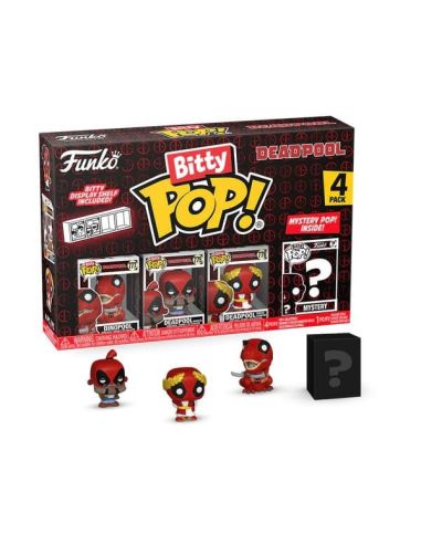 Pack de 4 Figuras Bitty POP! Deadpool Dino Marvel