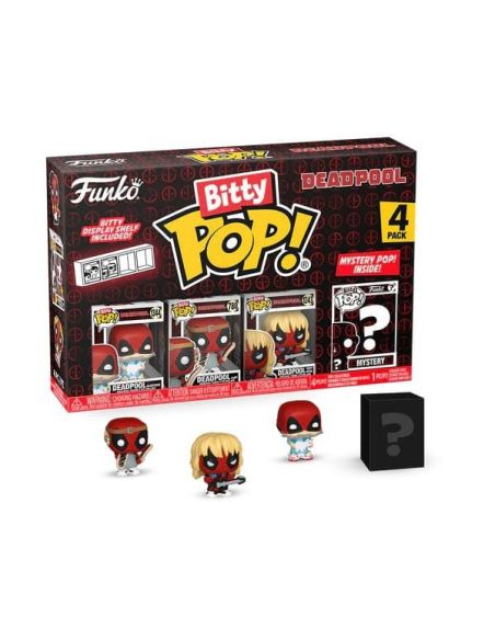 Pack de 4 Figuras Bitty POP! Deadpool Heavy Marvel