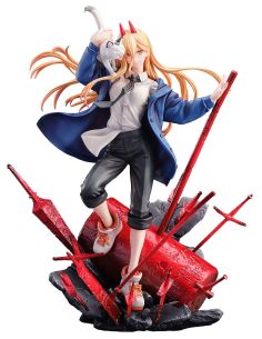 Figura Chainsaw Man - Estatua 1/7 Power & Meowy 28 cm