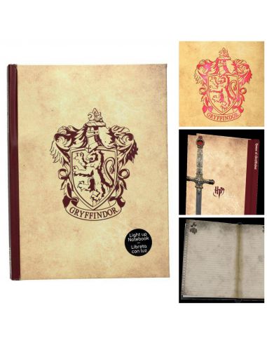 Libreta con luz Gryffindor - Harry Potter
