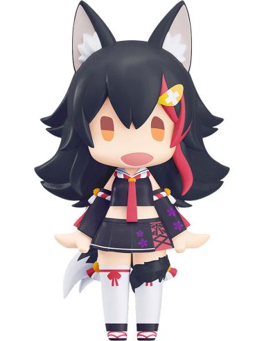 Figura Hololive Production HELLO! GOOD SMILE Shirakami Ookami Mio 10 cm