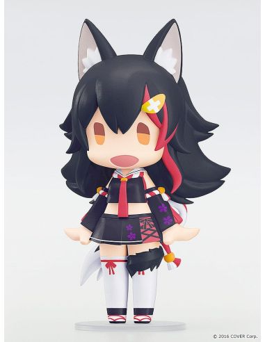 Figura Hololive Production HELLO! GOOD SMILE Shirakami Ookami Mio 10 cm