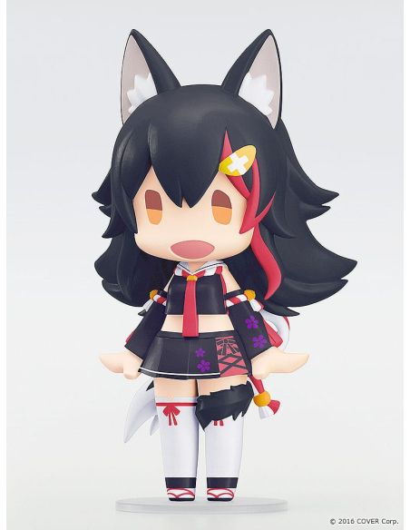 Figura Hololive Production HELLO! GOOD SMILE Shirakami Ookami Mio 10 cm