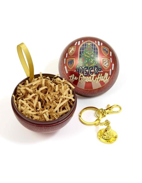Bola de Navidad con Llavero del Sombrero Seleccionador - Decoración Harry Potter