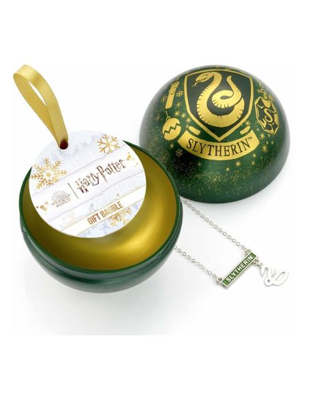 Bola de Navidad con collar Slytherin -  Decoración Harry Potter