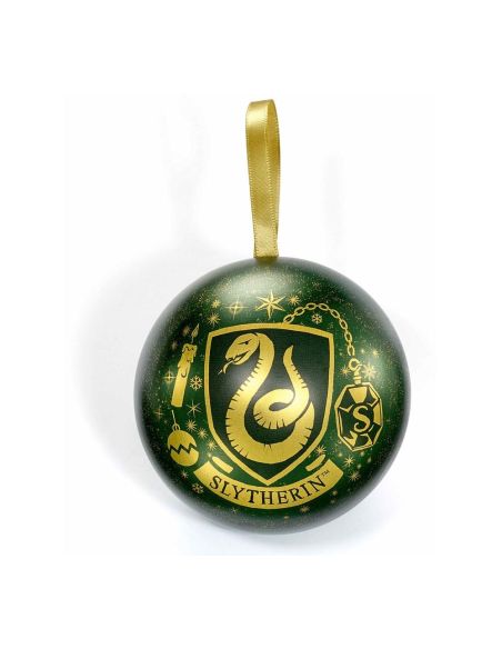 Bola de Navidad con collar Slytherin -  Decoración Harry Potter