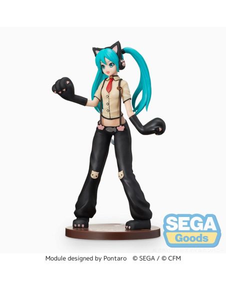 Figura Hatsune Miku Kitty Cat 23 cm Hatsune Miku Project DIVA Arcade Future Tone
