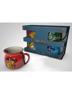 Pack de 4 Tazas casas Hogwarts - Harry Potter