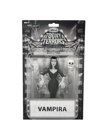 Vampira Toony Terrors Figura Vampira Silver Screen Edition 15 cm