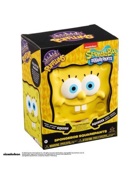 Figura Antiestrés Squishy Pufflums 15 cm - Bob Esponja