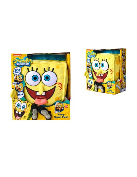 Peluche con Sonido Bob Esponja 30cm - Bob Esponja